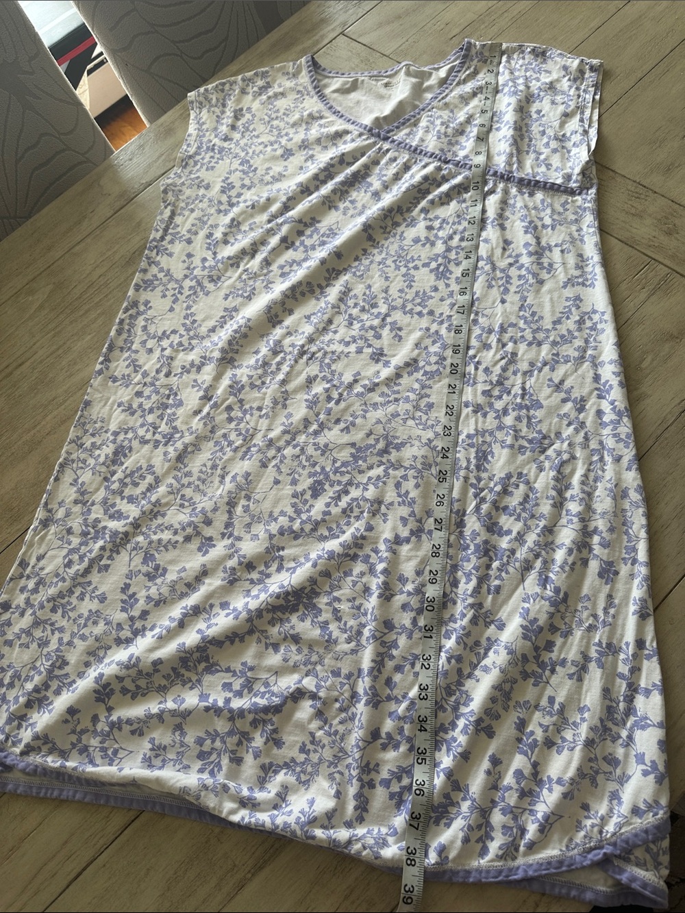 Garnet Hill Women’s Floral Gown Asian Wrap size XL - Picture 5 of 5